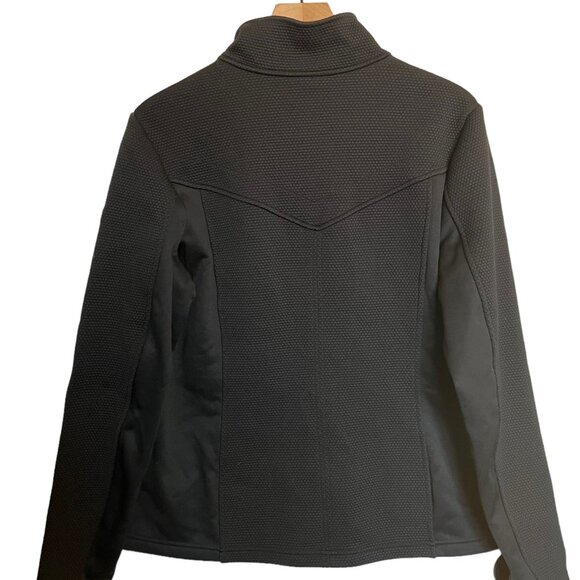 Spyder Womens XL Full-Zip Black Textured Jacket - Picture 3 of 5